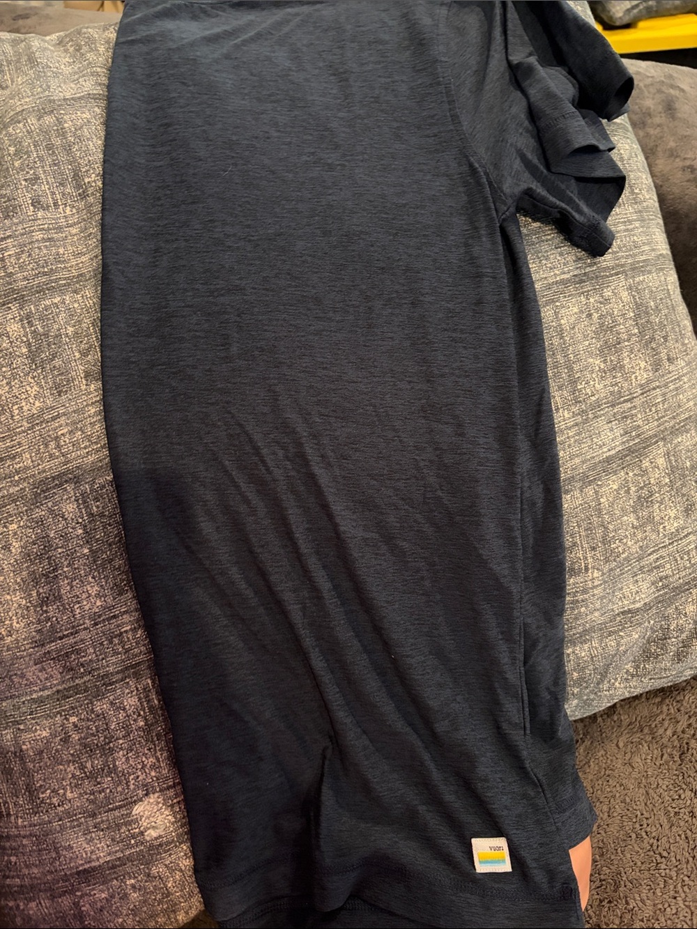 Vuori Short Sleeve Crew Tee in Dark Navy